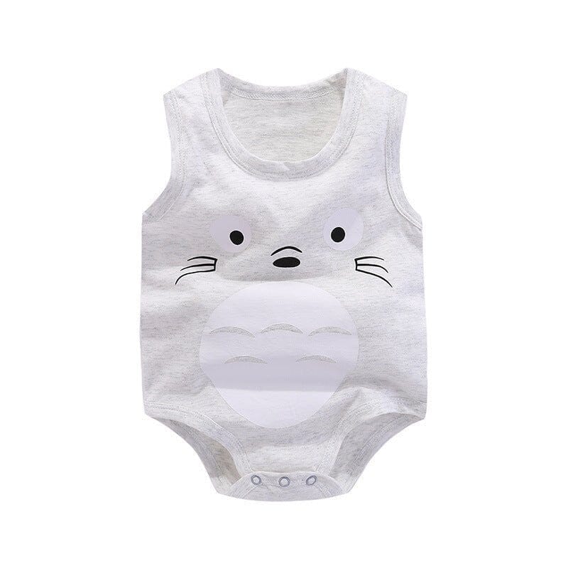 Cartoon Sleeveless Baby Romper