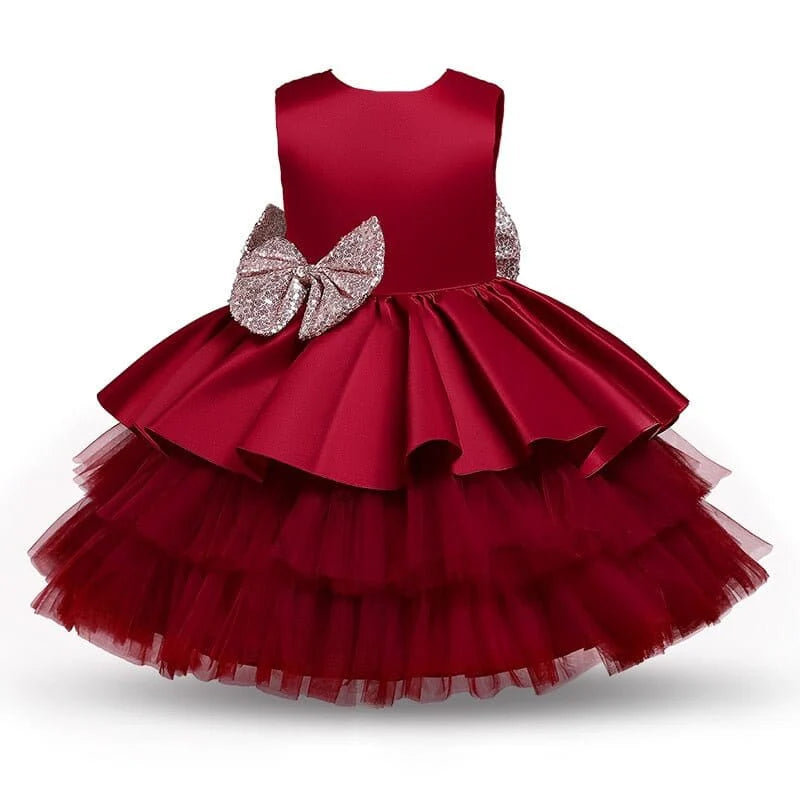 Toddler’s Bow Tutu Dress – Special Occasion